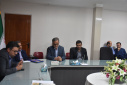 مراسم تکریم و معارفه مسئول حراست مرکز آموزشی درمانی حضرت ولیعصر عج