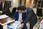 بازدید رئیس دانشگاه، معاون درمان و کارشناسان معاونت درمان دانشگاه از بیمارستان حضرت ولیعصر (عج)