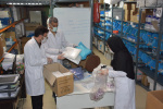 گزارش تصویری از کادر پشتیبانی در حمایت از مدافعان سلامت دربیمارستان حضرت ولیعصر عج