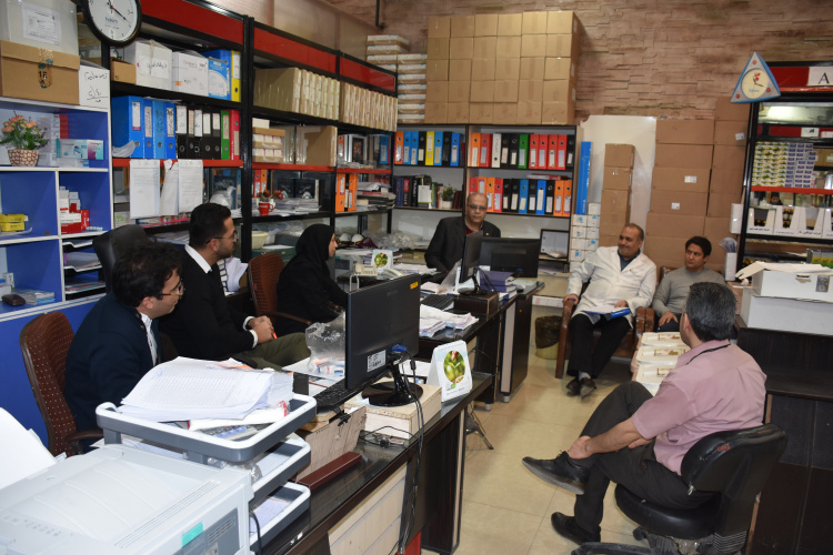 بازدید تیم مدیریتی بیمارستان و پایش مستندات اعتباربخشی