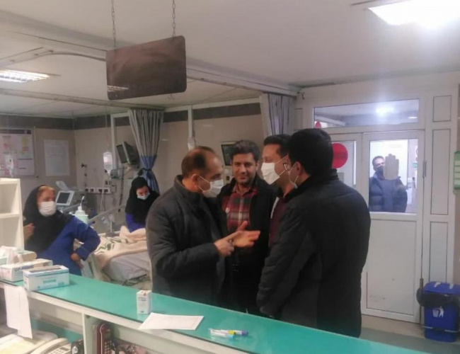 بازدید میدانی مسئولین بیمارستان از بخش های درمانی