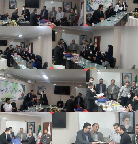 مراسم تجلیل از ورزشکاران و پیشکسوتان ورزشی بیمارستان ولیعصر عج برگزار گردید .