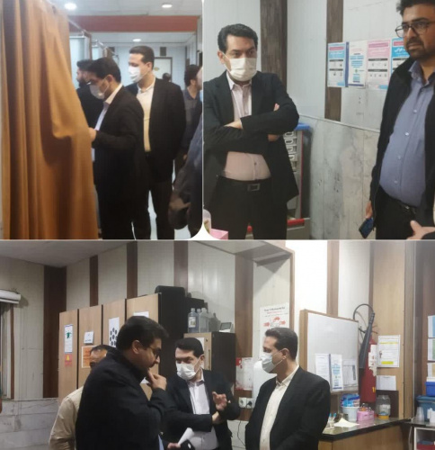 بازدید ریاست دانشگاه از اورژانس بیمارستان ولیعصر عج
