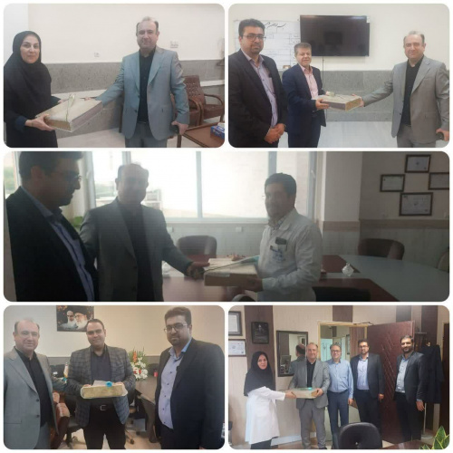 دیدار صمیمی رییس مرکز به اتفاق تیم مدیریتی بیمارستان با مسولین دانشگاهی به مناسبت بزرگداشت روز پزشک