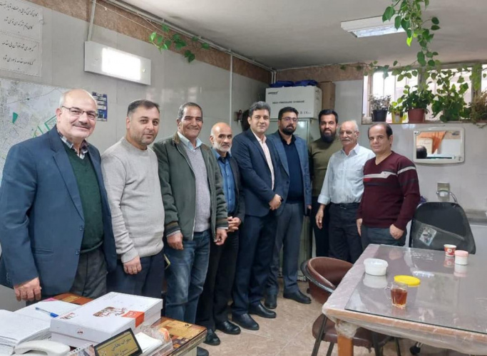 دیدار مدیر بیمارستان حضرت ولیعصر عج به مناسبت فرارسیدن یوم الله ۲۲ بهمن