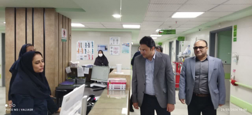 دیدار نوروزی رئیس مرکز آموزشی درمانی حضرت ولیعصر ( عج ) با کارکنان